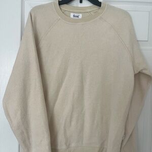 Cream Crew Neck + Sweat Pant